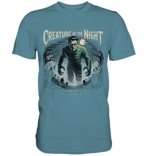 Creature of the Night – Klassischer Horror trifft düstere Friedhofsstimmung - Premium Shirt | Unisex - Shirts | Dark Shadows Arts