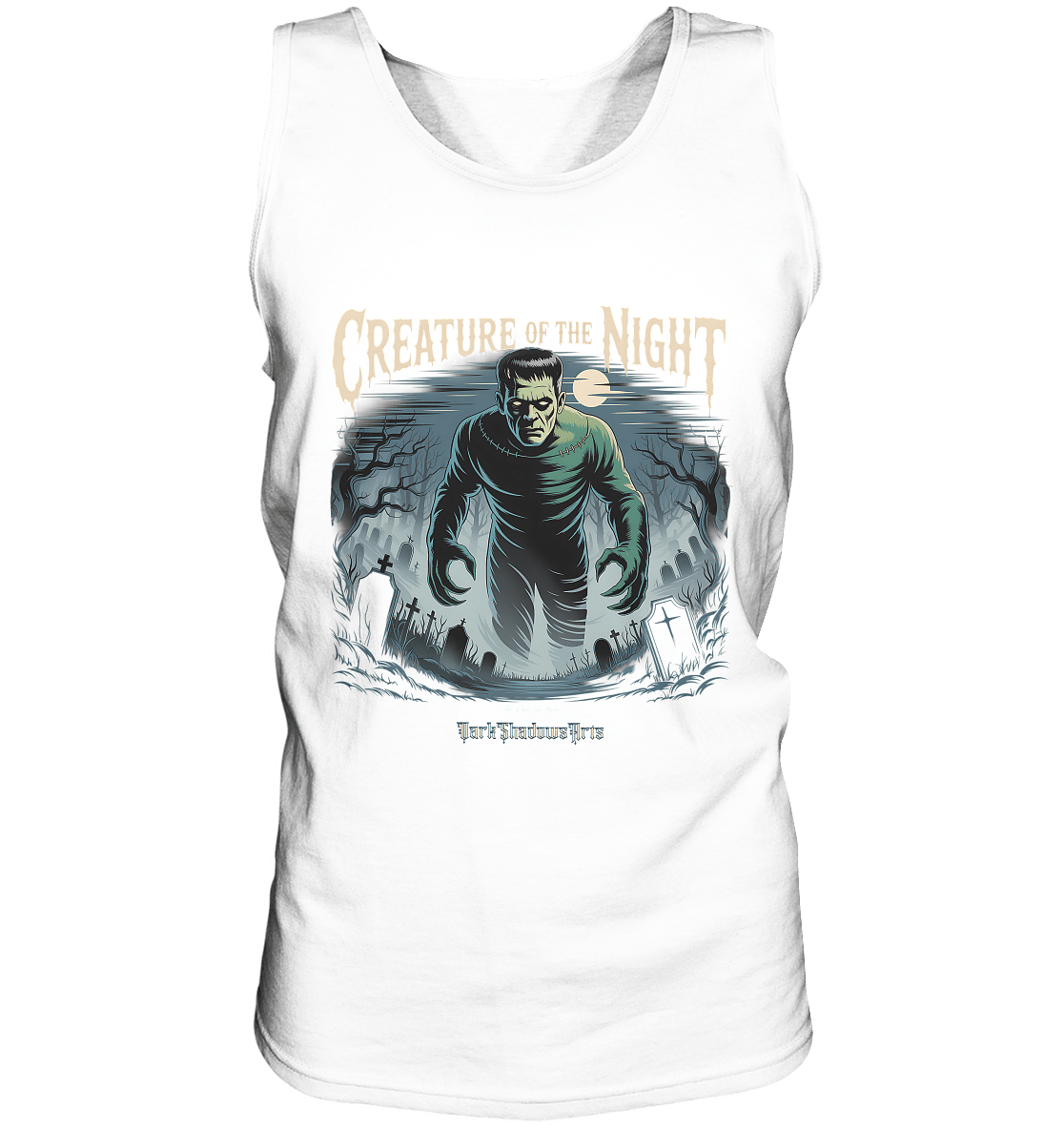 Creature of the Night – Klassischer Horror trifft düstere Friedhofsstimmung - Relaxed Tank Top | Tank - Tops | Dark Shadows Arts