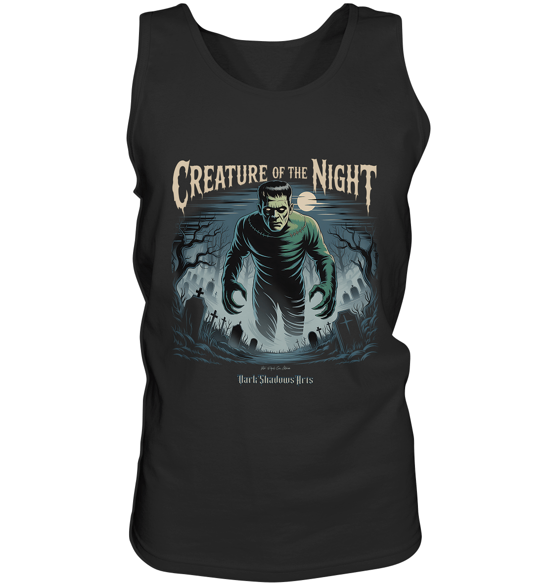Creature of the Night – Klassischer Horror trifft düstere Friedhofsstimmung - Relaxed Tank Top | Tank - Tops | Dark Shadows Arts