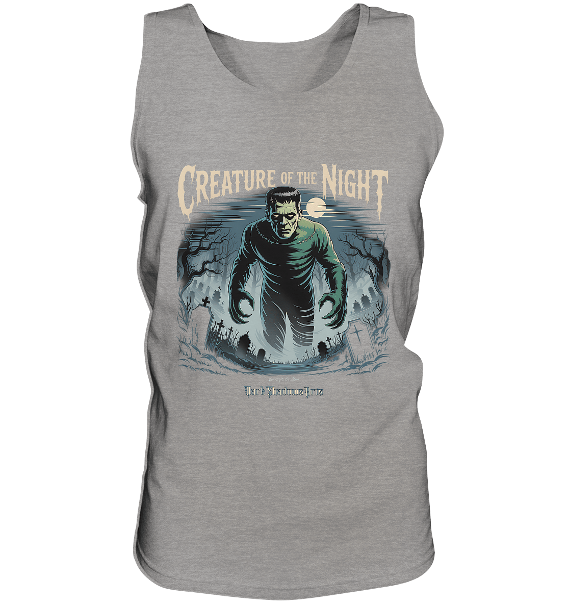Creature of the Night – Klassischer Horror trifft düstere Friedhofsstimmung - Relaxed Tank Top | Tank - Tops | Dark Shadows Arts