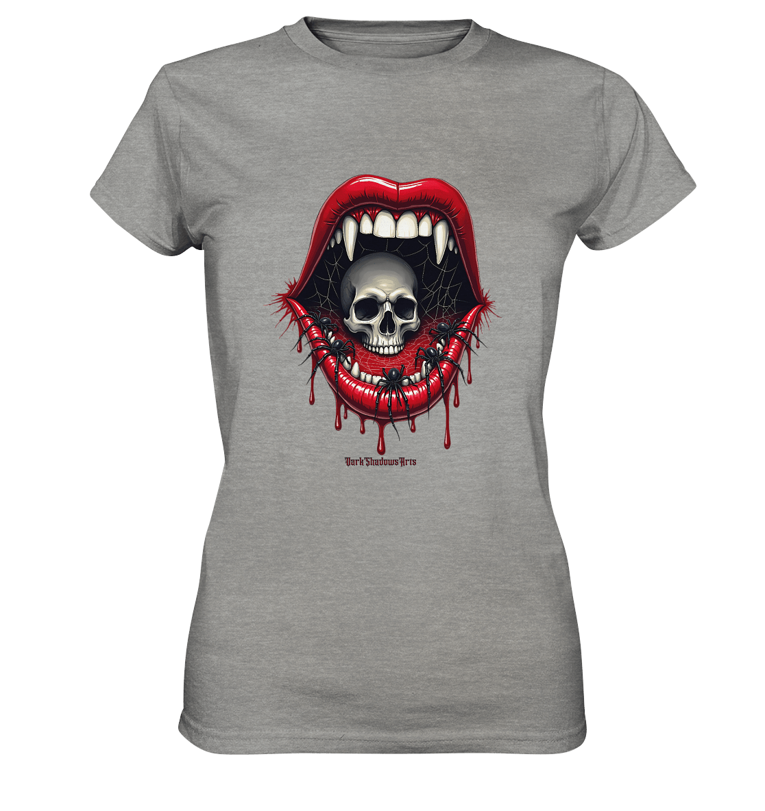 Crimson Maw Web of Terror - Ladies Premium Shirt | Lady - Shirts | Dark Shadows Arts