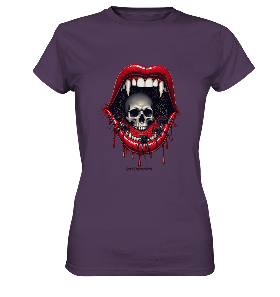 Crimson Maw Web of Terror - Ladies Premium Shirt | Lady - Shirts | Dark Shadows Arts
