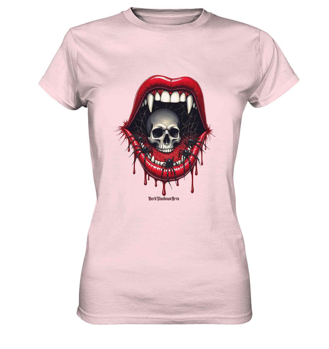 Crimson Maw Web of Terror - Ladies Premium Shirt | Lady - Shirts | Dark Shadows Arts