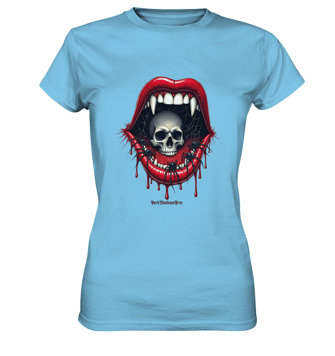 Crimson Maw Web of Terror - Ladies Premium Shirt | Lady - Shirts | Dark Shadows Arts