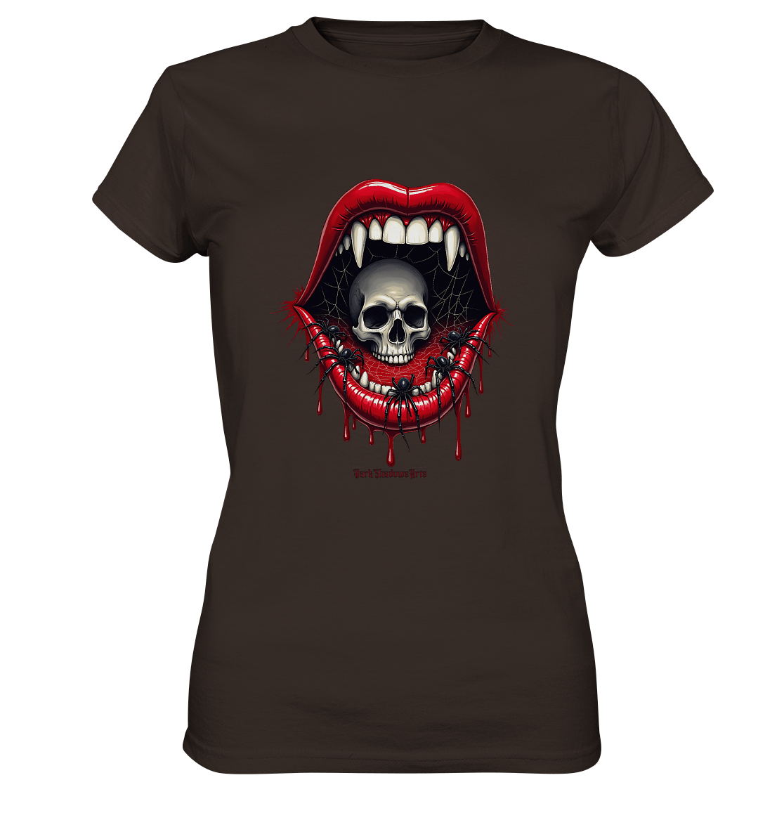 Crimson Maw Web of Terror - Ladies Premium Shirt | Lady - Shirts | Dark Shadows Arts