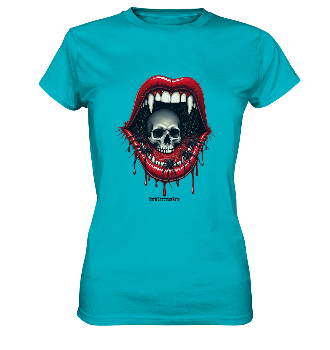Crimson Maw Web of Terror - Ladies Premium Shirt | Lady - Shirts | Dark Shadows Arts