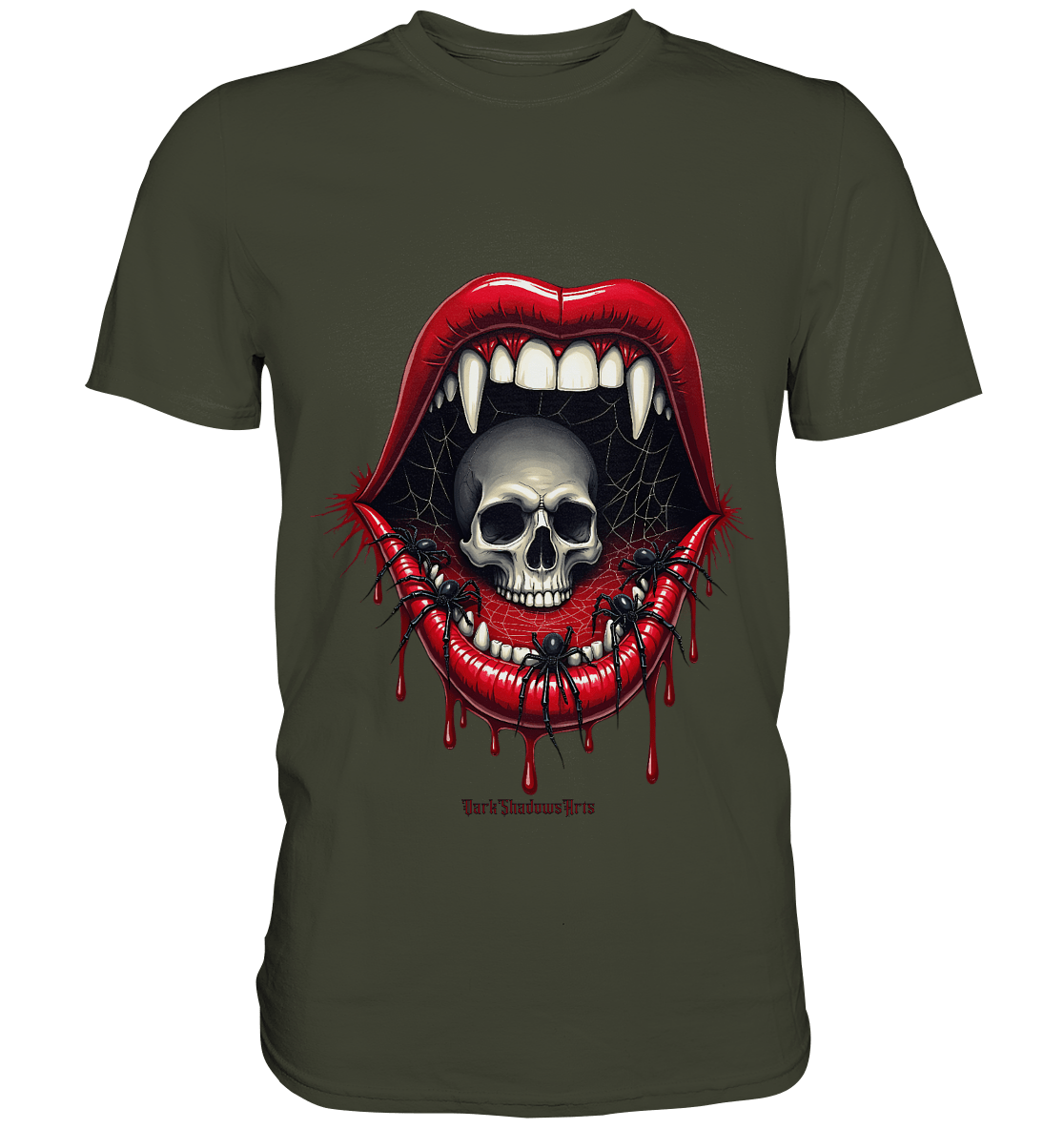 Crimson Maw Web of Terror - Premium Shirt | Unisex - Shirts | Dark Shadows Arts