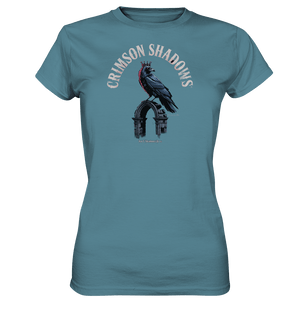 crimson shadows - geheimnisvolle krähengotik und düstere ästhetik - Ladies Premium Shirt | Lady - Shirts | Dark Shadows Arts