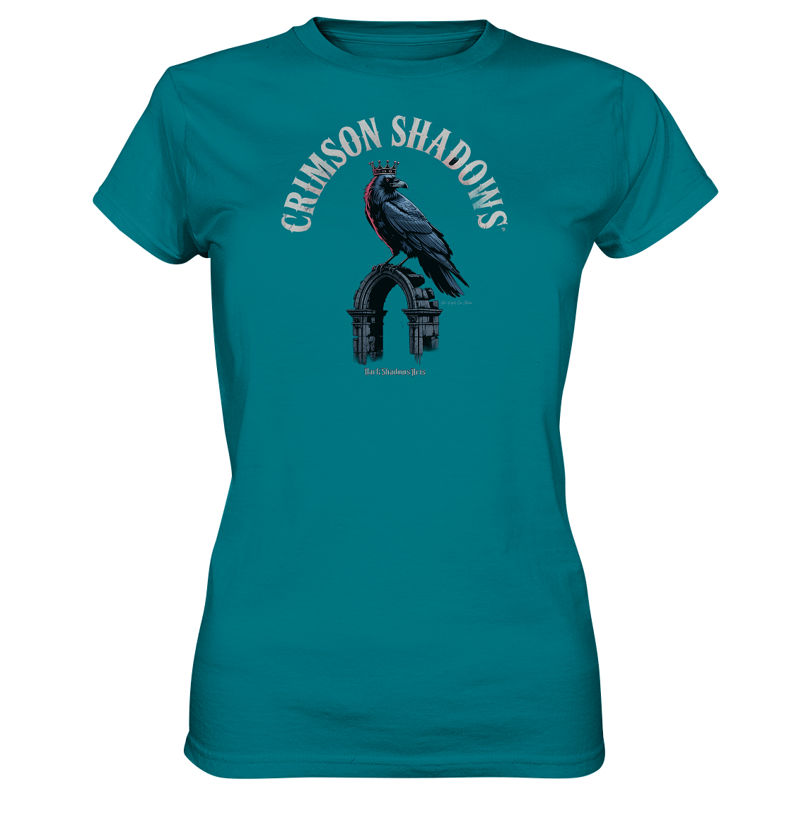 crimson shadows - geheimnisvolle krähengotik und düstere ästhetik - Ladies Premium Shirt | Lady - Shirts | Dark Shadows Arts