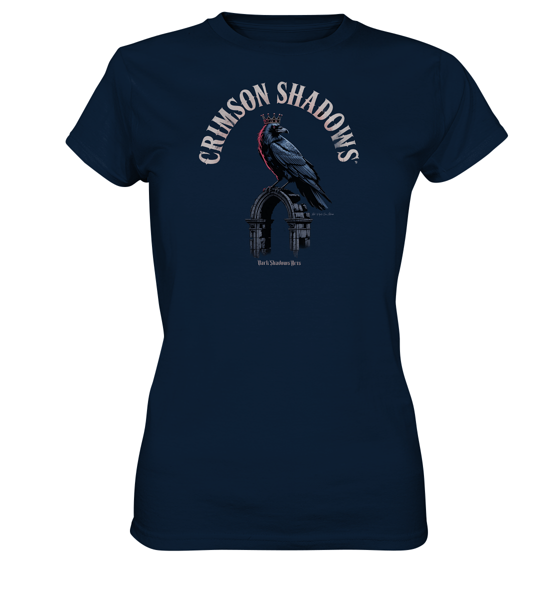 crimson shadows - geheimnisvolle krähengotik und düstere ästhetik - Ladies Premium Shirt | Lady - Shirts | Dark Shadows Arts