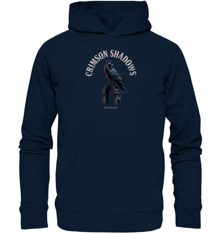 crimson shadows - geheimnisvolle krähengotik und düstere ästhetik - Organic Hoodie | Hoodies | Dark Shadows Arts