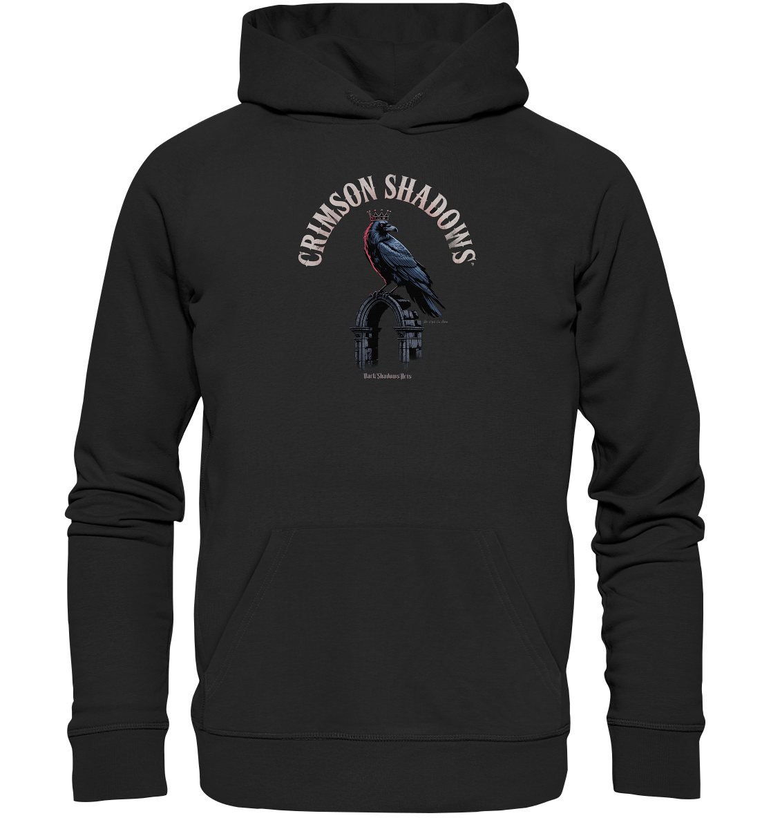 crimson shadows - geheimnisvolle krähengotik und düstere ästhetik - Organic Hoodie | Hoodies | Dark Shadows Arts