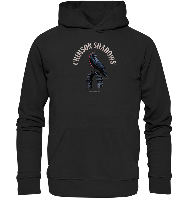 crimson shadows - geheimnisvolle krähengotik und düstere ästhetik - Organic Hoodie | Hoodies | Dark Shadows Arts