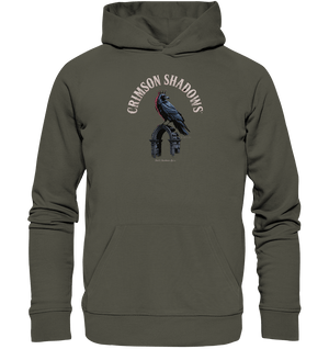 crimson shadows - geheimnisvolle krähengotik und düstere ästhetik - Organic Hoodie | Hoodies | Dark Shadows Arts