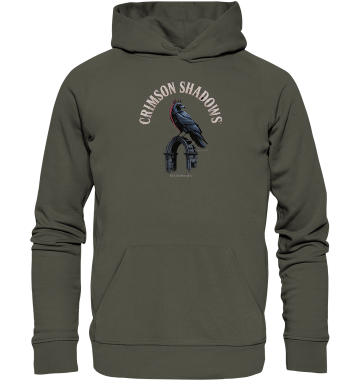 crimson shadows - geheimnisvolle krähengotik und düstere ästhetik - Organic Hoodie | Hoodies | Dark Shadows Arts