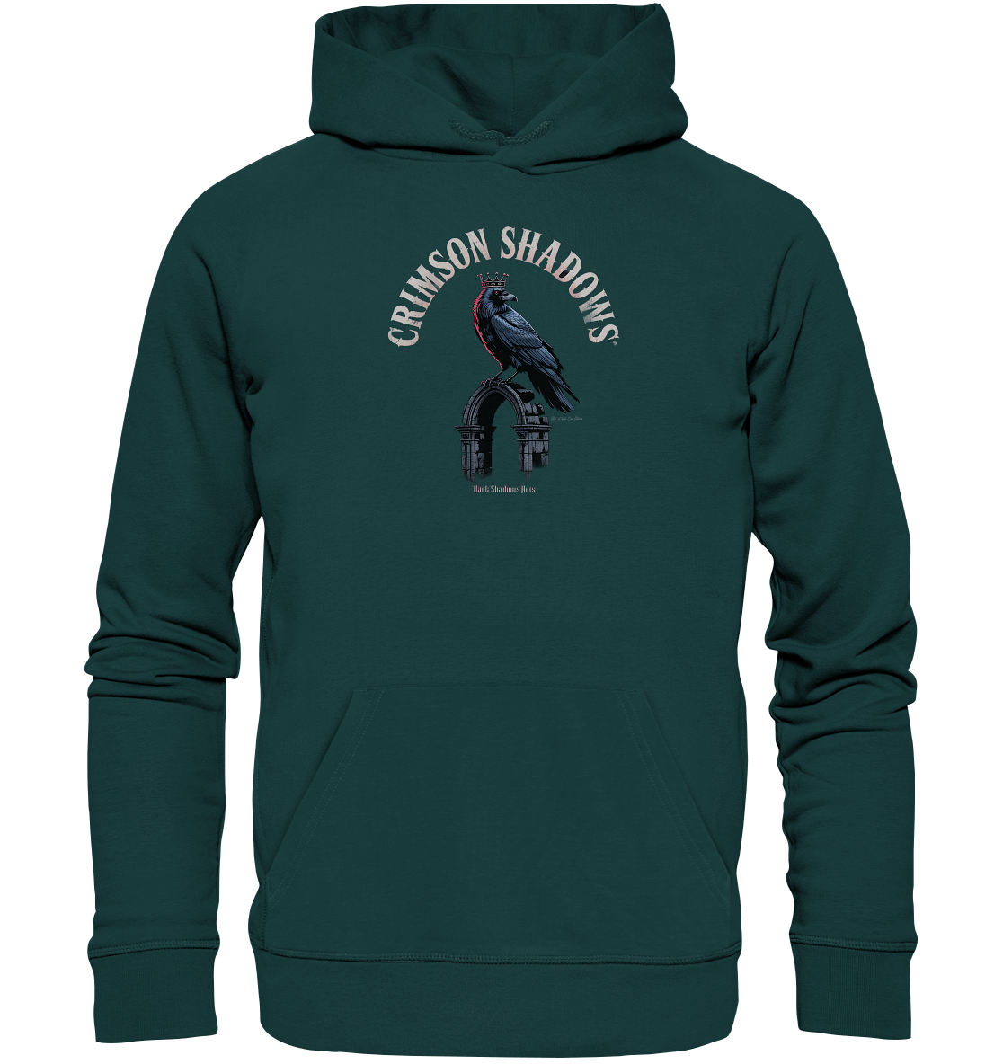 crimson shadows - geheimnisvolle krähengotik und düstere ästhetik - Organic Hoodie | Hoodies | Dark Shadows Arts