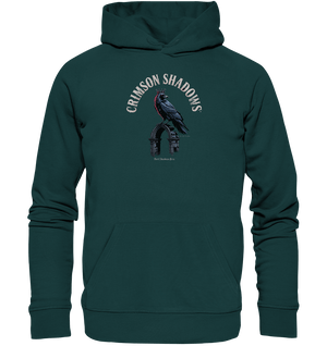 crimson shadows - geheimnisvolle krähengotik und düstere ästhetik - Organic Hoodie | Hoodies | Dark Shadows Arts