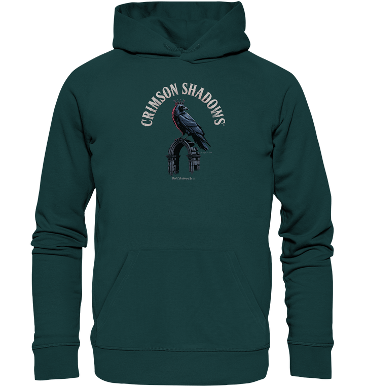 crimson shadows - geheimnisvolle krähengotik und düstere ästhetik - Organic Hoodie | Hoodies | Dark Shadows Arts