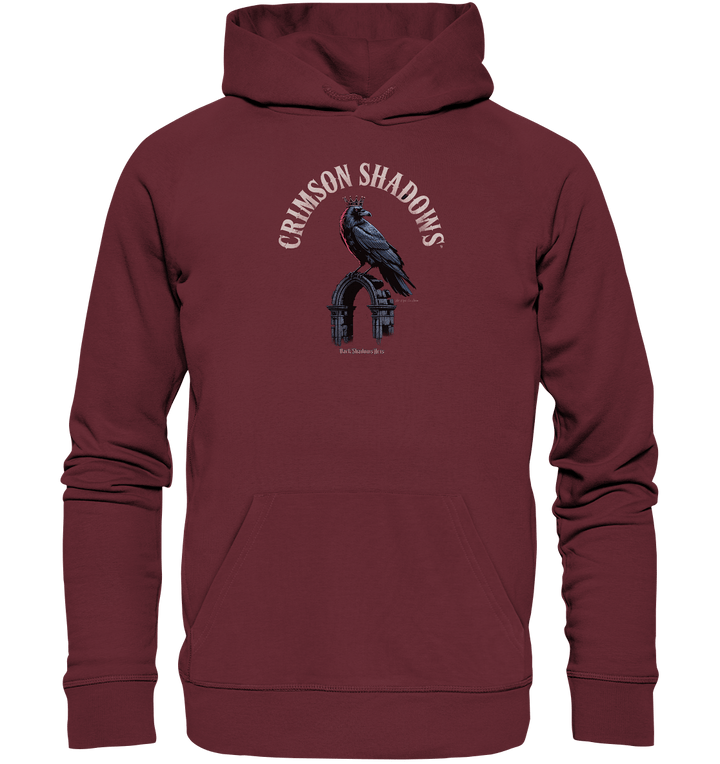 crimson shadows - geheimnisvolle krähengotik und düstere ästhetik - Organic Hoodie | Hoodies | Dark Shadows Arts