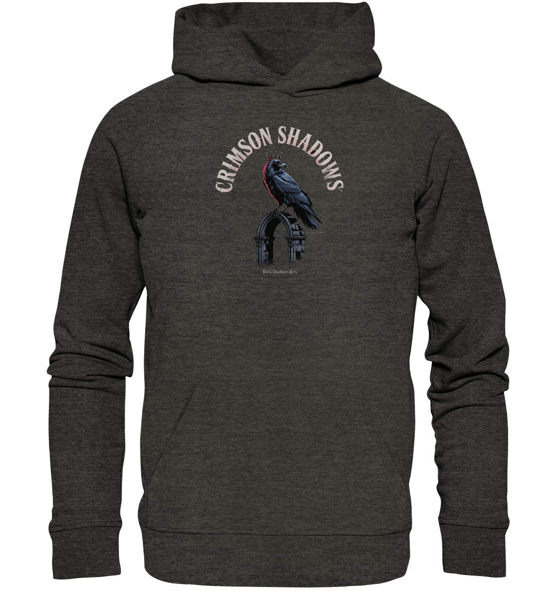 crimson shadows - geheimnisvolle krähengotik und düstere ästhetik - Organic Hoodie | Hoodies | Dark Shadows Arts