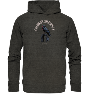 crimson shadows - geheimnisvolle krähengotik und düstere ästhetik - Organic Hoodie | Hoodies | Dark Shadows Arts