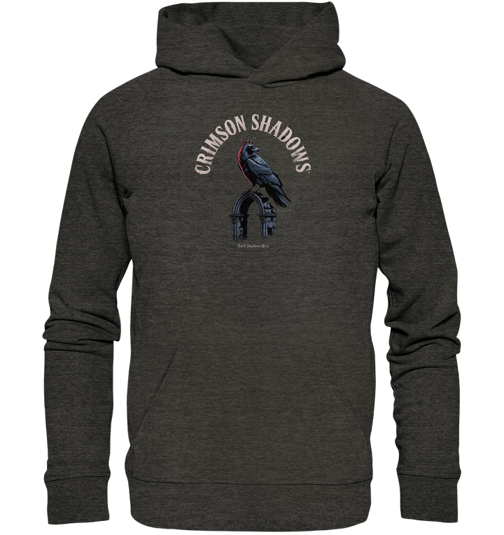 crimson shadows - geheimnisvolle krähengotik und düstere ästhetik - Organic Hoodie | Hoodies | Dark Shadows Arts