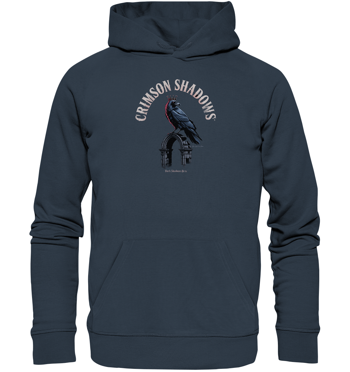 crimson shadows - geheimnisvolle krähengotik und düstere ästhetik - Organic Hoodie | Hoodies | Dark Shadows Arts