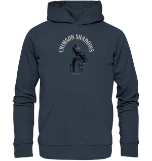 crimson shadows - geheimnisvolle krähengotik und düstere ästhetik - Organic Hoodie | Hoodies | Dark Shadows Arts