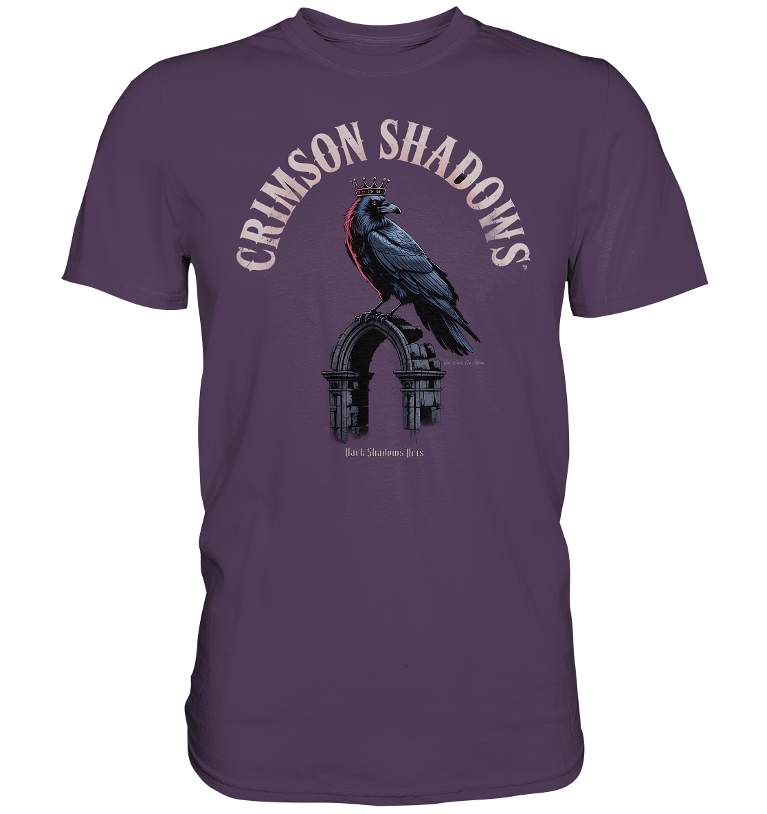 crimson shadows - geheimnisvolle krähengotik und düstere ästhetik - Premium Shirt | Unisex - Shirts | Dark Shadows Arts