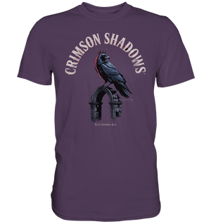crimson shadows - geheimnisvolle krähengotik und düstere ästhetik - Premium Shirt | Unisex - Shirts | Dark Shadows Arts