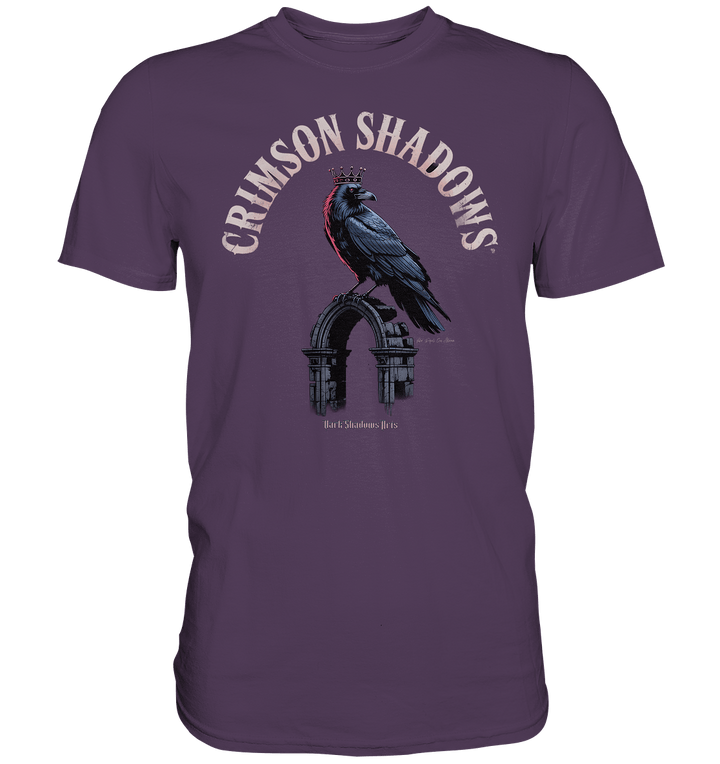 crimson shadows - geheimnisvolle krähengotik und düstere ästhetik - Premium Shirt | Unisex - Shirts | Dark Shadows Arts