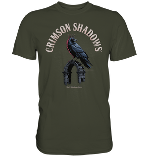 crimson shadows - geheimnisvolle krähengotik und düstere ästhetik - Premium Shirt | Unisex - Shirts | Dark Shadows Arts