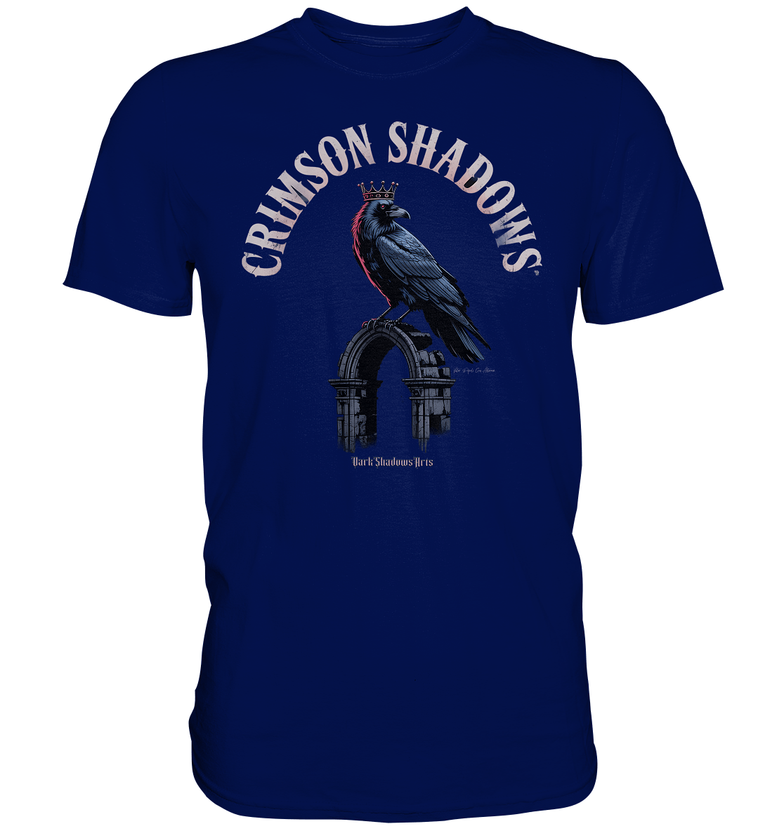 crimson shadows - geheimnisvolle krähengotik und düstere ästhetik - Premium Shirt | Unisex - Shirts | Dark Shadows Arts