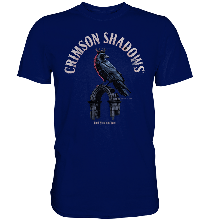 crimson shadows - geheimnisvolle krähengotik und düstere ästhetik - Premium Shirt | Unisex - Shirts | Dark Shadows Arts