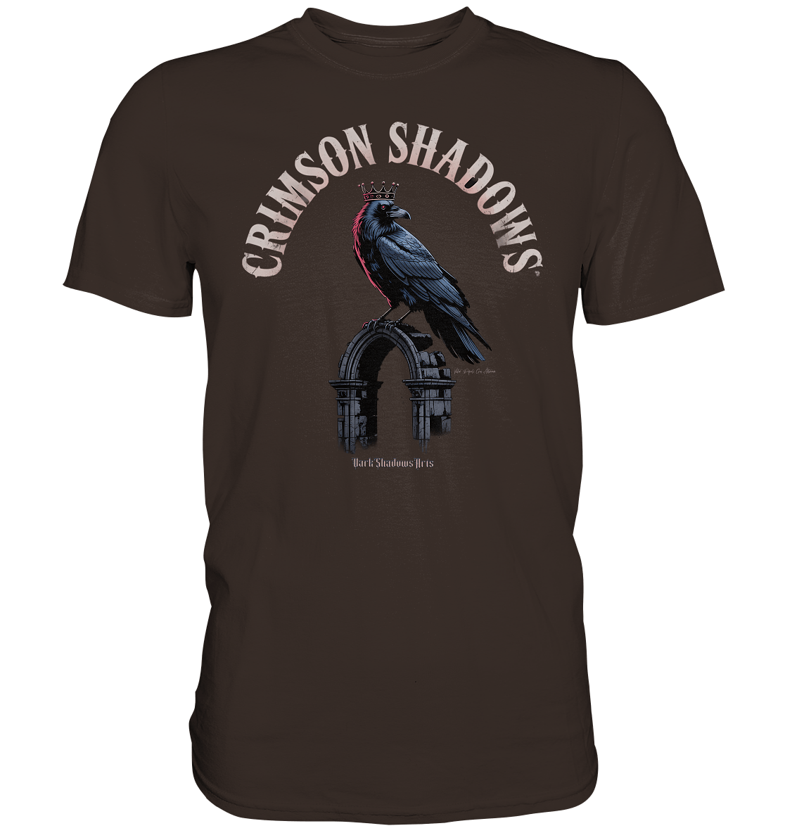 crimson shadows - geheimnisvolle krähengotik und düstere ästhetik - Premium Shirt | Unisex - Shirts | Dark Shadows Arts