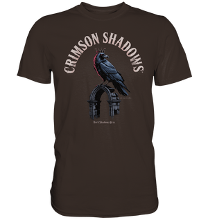 crimson shadows - geheimnisvolle krähengotik und düstere ästhetik - Premium Shirt | Unisex - Shirts | Dark Shadows Arts