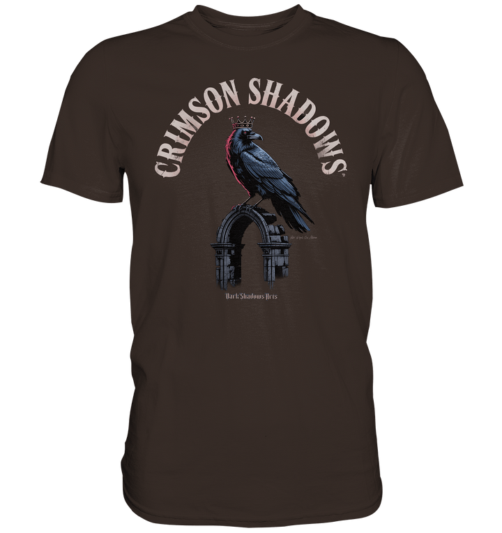 crimson shadows - geheimnisvolle krähengotik und düstere ästhetik - Premium Shirt | Unisex - Shirts | Dark Shadows Arts