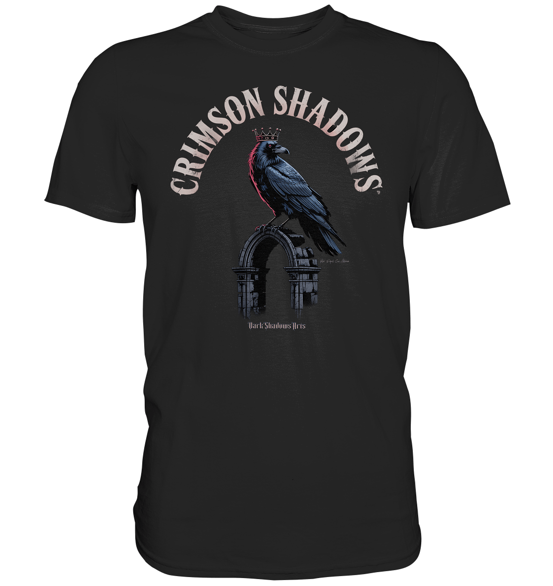 crimson shadows - geheimnisvolle krähengotik und düstere ästhetik - Premium Shirt | Unisex - Shirts | Dark Shadows Arts