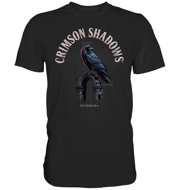 crimson shadows - geheimnisvolle krähengotik und düstere ästhetik - Premium Shirt | Unisex - Shirts | Dark Shadows Arts