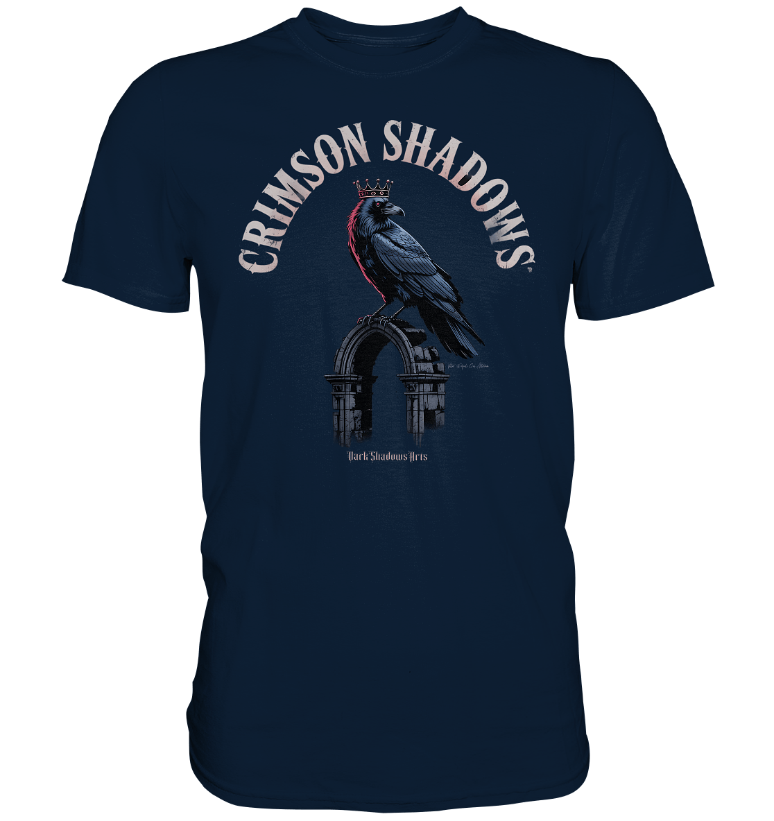 crimson shadows - geheimnisvolle krähengotik und düstere ästhetik - Premium Shirt | Unisex - Shirts | Dark Shadows Arts