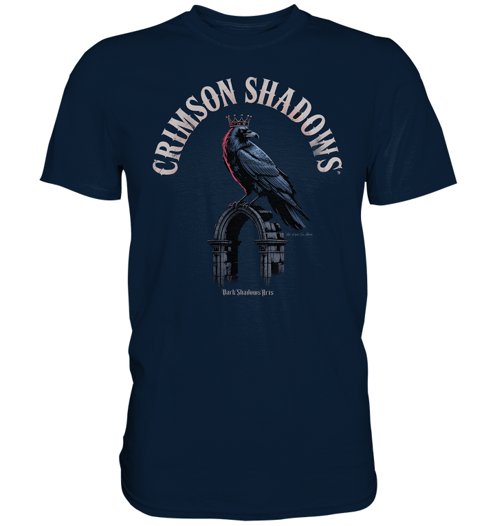 crimson shadows - geheimnisvolle krähengotik und düstere ästhetik - Premium Shirt | Unisex - Shirts | Dark Shadows Arts