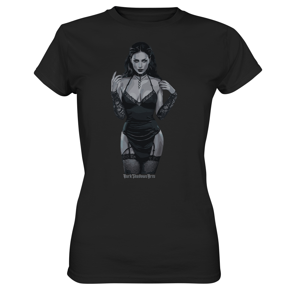 Dark and Mystical Lilith: Verführerische Dunkelheit - Ladies Premium Shirt | Lady - Shirts | Dark Shadows Arts