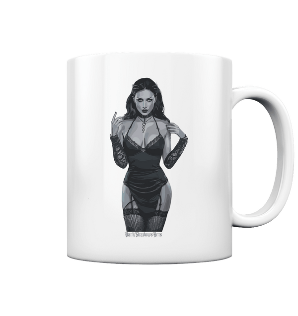 Dark and Mystical Lilith: Verführerische Dunkelheit - Tasse glossy | Trinkgefäße | Dark Shadows Arts