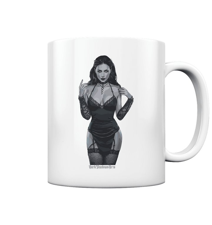 Dark and Mystical Lilith: Verführerische Dunkelheit - Tasse glossy | Trinkgefäße | Dark Shadows Arts