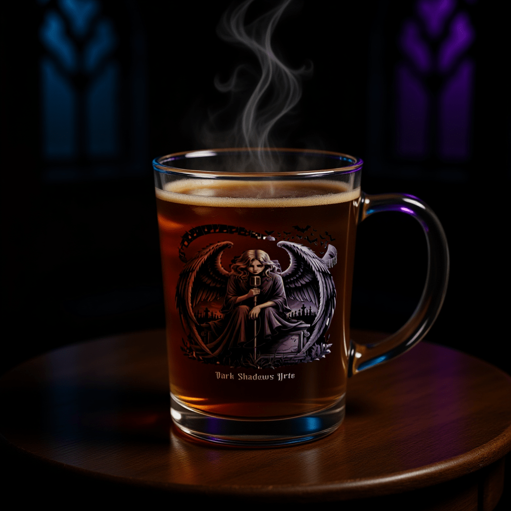 Dark Angel Song_ Stimme der Nacht - Glas - Tasse satiniert | Mug | Dark Shadows Arts