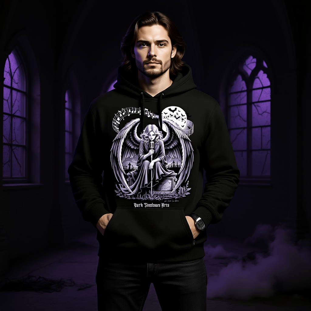 Dark Angel Song_ Stimme der Nacht - HigherBlanks Premium Hoodie | Hoodie | Dark Shadows Arts
