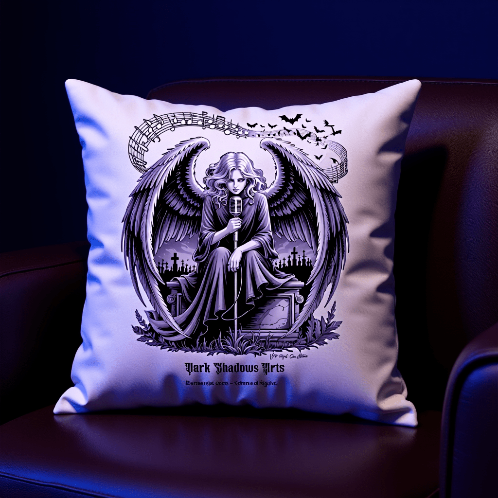 Dark Angel Song_ Stimme der Nacht - Kissen | Pillow | Dark Shadows Arts