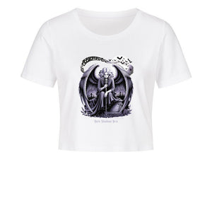 Dark Angel Song_ Stimme der Nacht - Ladies Cropped Tee | T-Shirt | Dark Shadows Arts