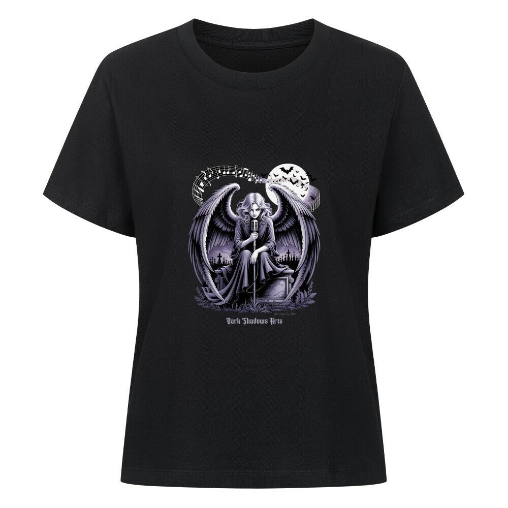 Dark Angel Song_ Stimme der Nacht - Premium Organic Shirt Women | T-Shirt | Dark Shadows Arts