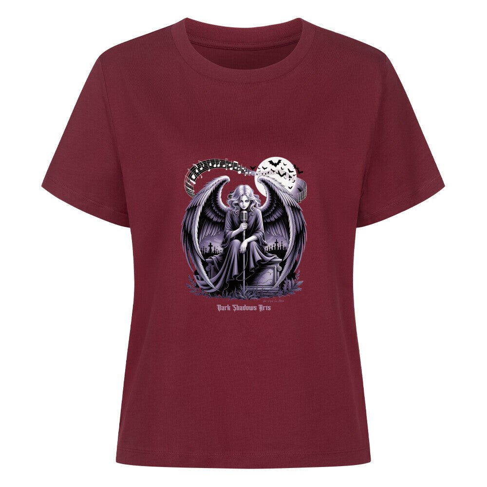 Dark Angel Song_ Stimme der Nacht - Premium Organic Shirt Women | T-Shirt | Dark Shadows Arts